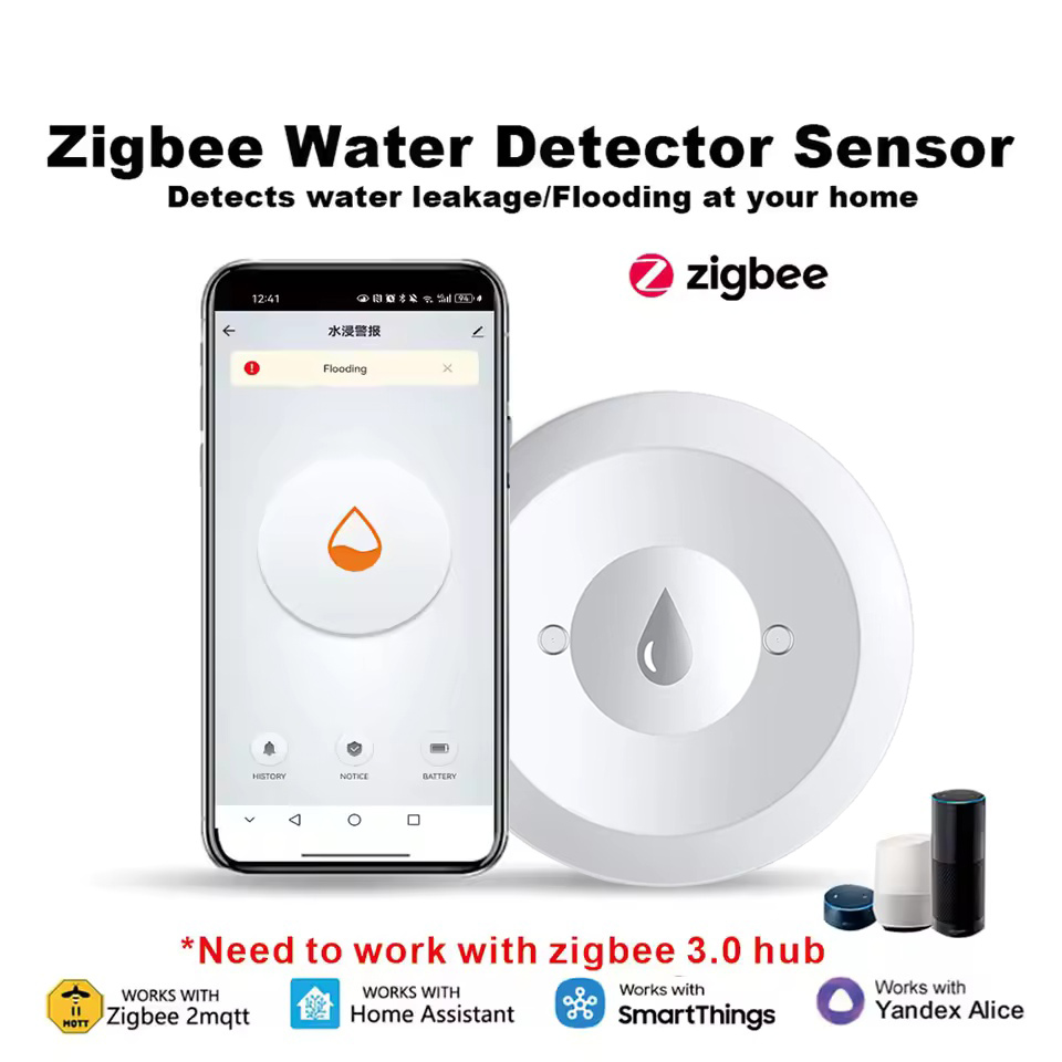 Kitchen Appliances Video - Sensor Air Zigbee, Detektor Kebocoran Banjir,