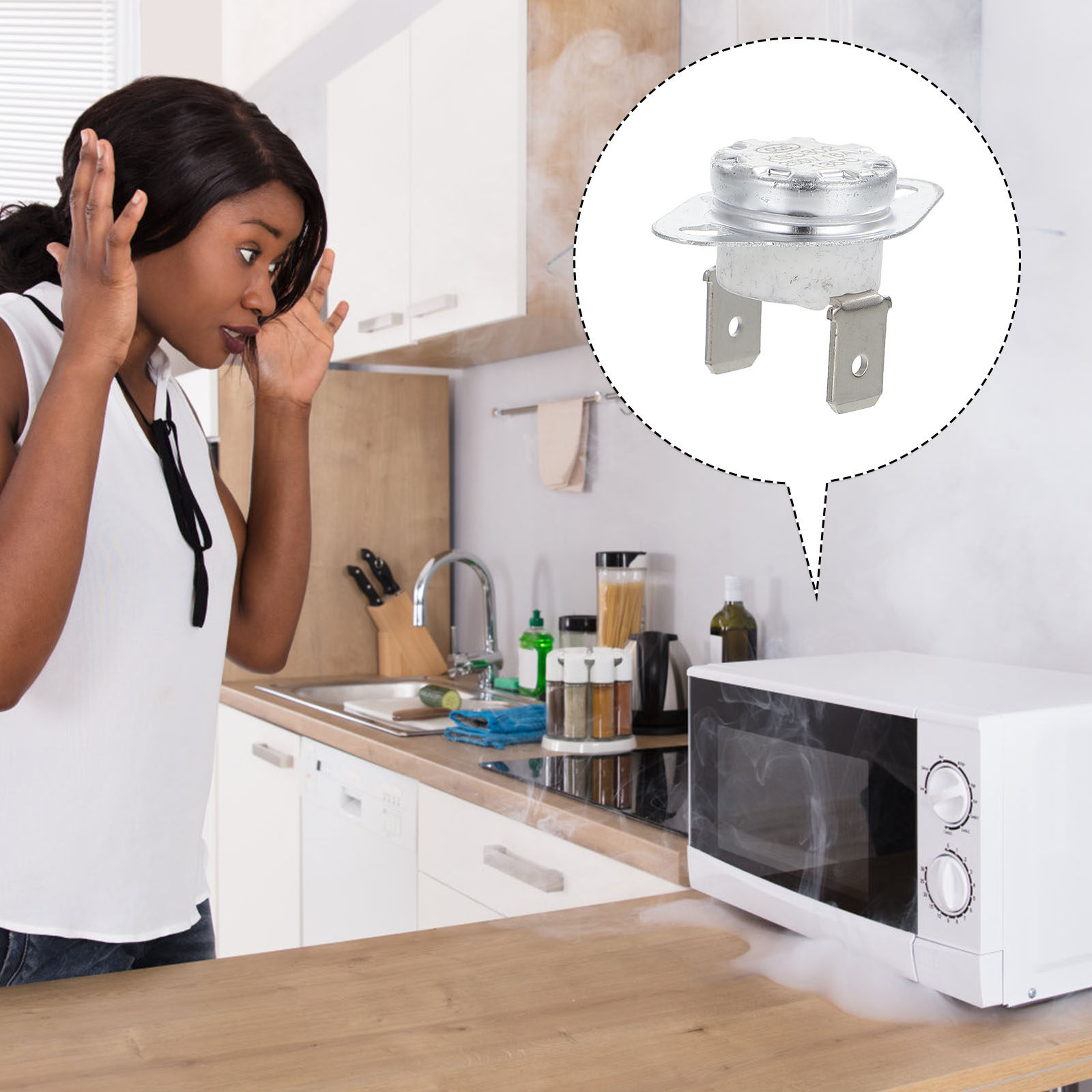 Microwave Oven - 4 buah Sakelar Pengatur Suhu Termal