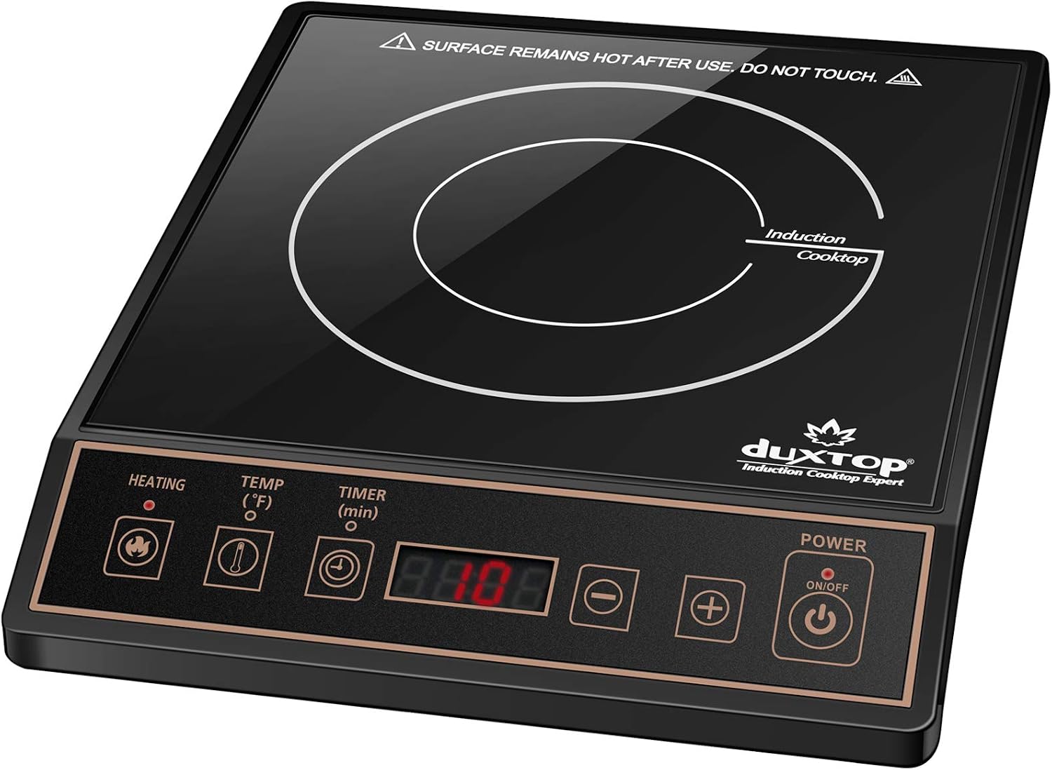 Induction Cooktop Portable - Kompor Induksi Portabel 1800W, Warna Emas