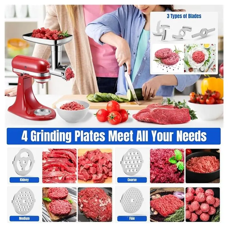 Alat Penggiling Baja Tahan Kar - Stand Mixer ulasan dan harga
