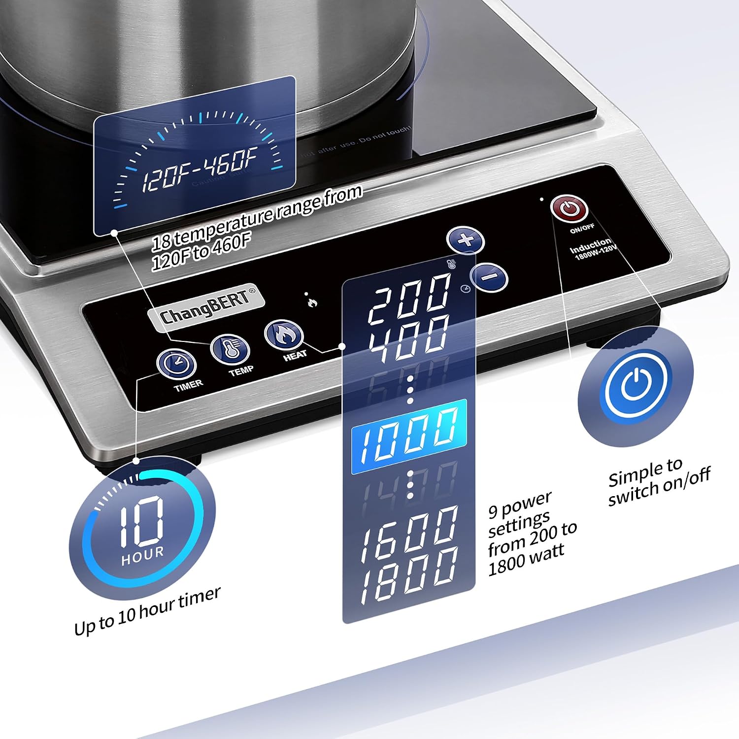 Kompor Induksi, Kompor Portabe - Induction Cooktop Portable ulasan dan harga
